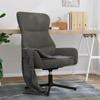 Day and Night - Day and Night Dark Gray Velvet Relaxation Armchair