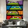 Mutant Turtles Urban Warriors Tapestry Wallmounted Fashion Print Homestay Soft Decoration Tapestry Christmas Gift Work Of Art