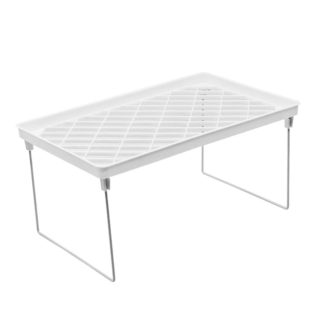 Stackable Countertop Shelf Cabinet Cupboard  Multi Function Concise Kitchen Storage Rack Foldable Storage Shelf Small