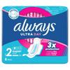 Always Ultra Tag Super-Binden mit Flügeln 8er-Pack