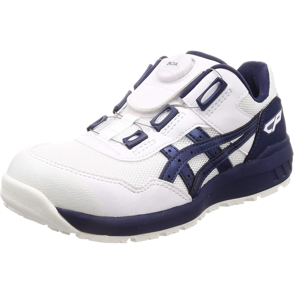 Asics Winjob CP209 BOA Safety Shoes Slip-Resistant Sole FuzeGEL White/Peacoat 28.0 cm 3E