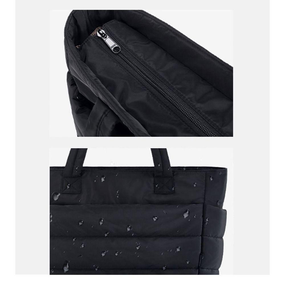 Veľká bavlnená prešívaná taška Tote Ľahká prešívaná taška Tote Cestovná kabelka Unisex