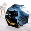 1pc Batman, Full Moon Automatic Folding Umbrella - Compact 8-Rib Design, Durable Plastic & Iron1469L