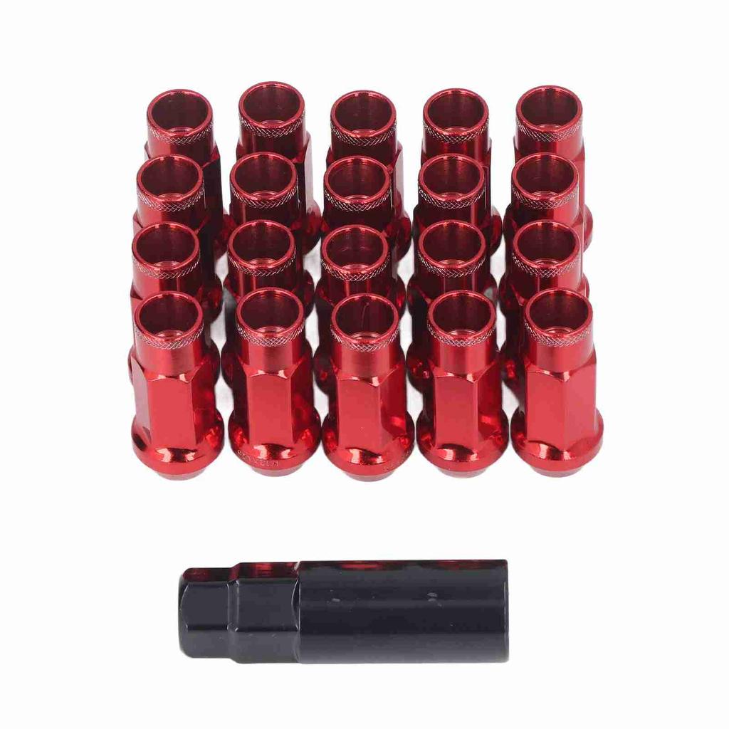 20pcs M12x1.25 Metal Wheel Lug Nuts Universal Car Accessories Replacement for Mitsubishi
