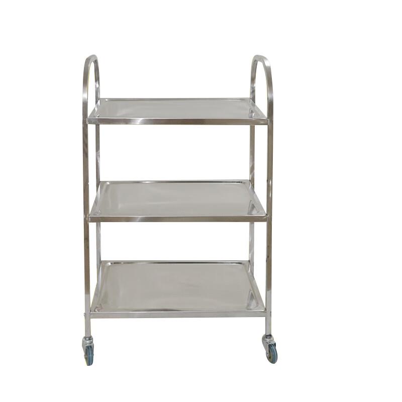 Stainless Steel 3-Tier Serving & Utility Cart