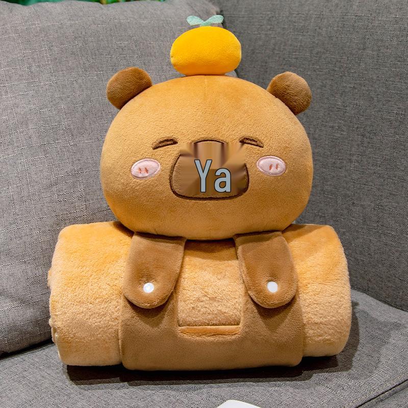 3D Cartoon Plush Doll Blanket - Office Nap & Air Conditioning Cover, Gift for All Ages