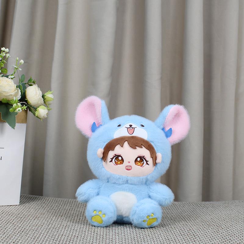 Chinese Zodiac Plush Toy: Dress-up Mascot Doll for Kids' Birthday Gift