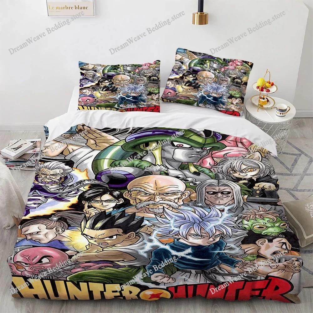 3D Print Fashion Anime Hunter X Hunter Bedding Set Boys Girls Twin Queen Full Size Duvet Cover Pillowcase Bed Adult Bedroom963