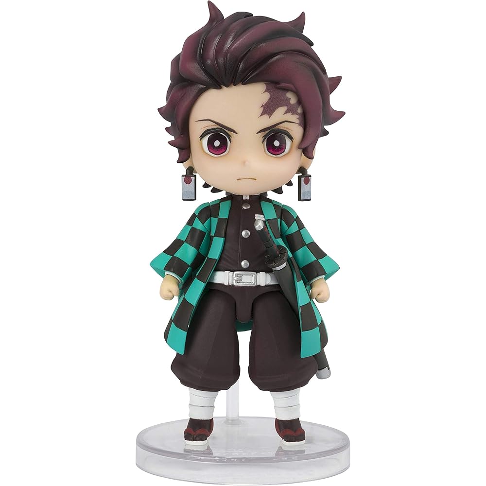 TAMASHII NATIONS Figuarts Mini Demon Slayer Kamado Tanjiro Approx. 90mm PVC & ABS Pre-painted Act...