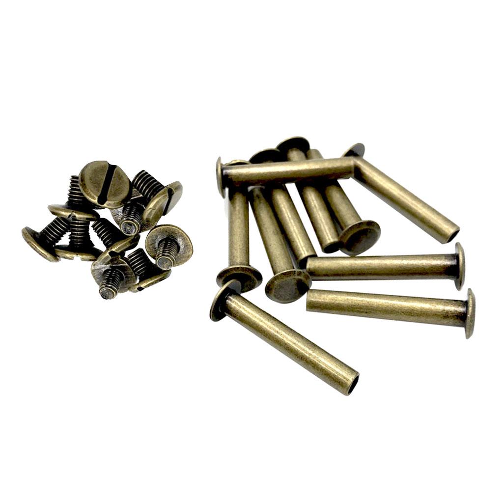 Cheap 10 Sets Chicago Screws Rivets for Scrapbook Photo Album Book ...