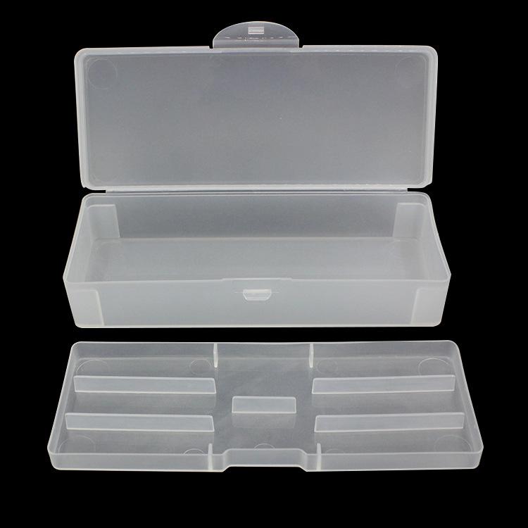 Nail Art Double Layer Storage Box for Pens and Tools - Frosted, Removable, Two Tiers