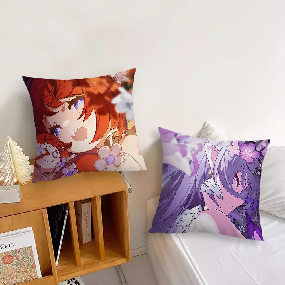 Game Honkai Star Rail Tribios cushion cover Pillow Cover Decoration Room Home Sofa living Office Car Nordic Simplicity