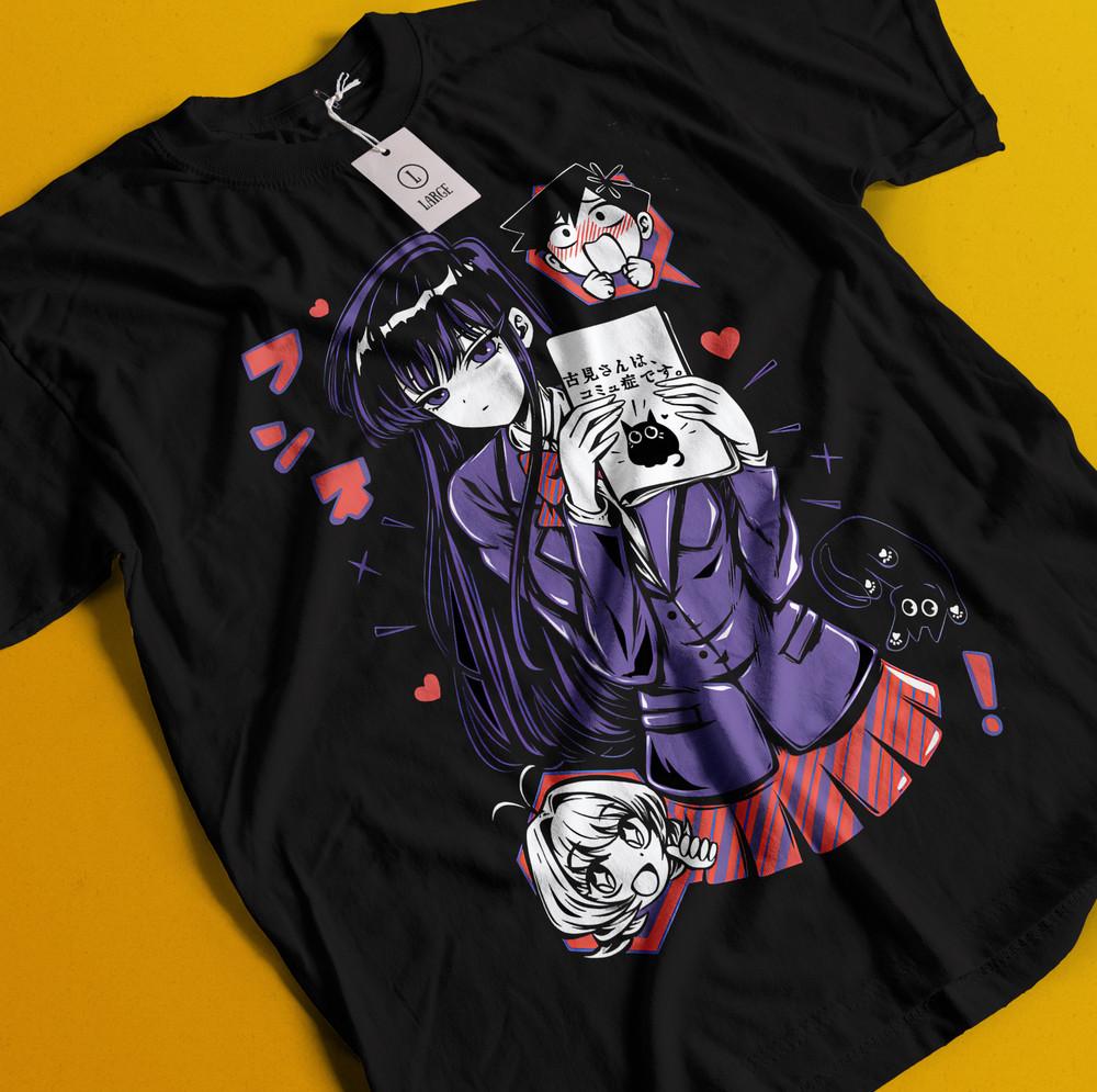 

Komi san Can t Communicate T-Shirt,hitohito,omoharu,ren,anime,manga,all size 2XL