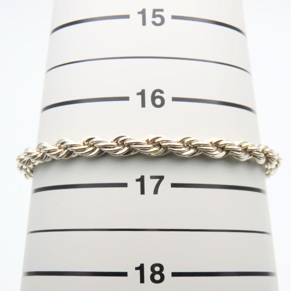 Used TIFFANY&Co. bracelet Twist Silver925 13.2g Silver Chain