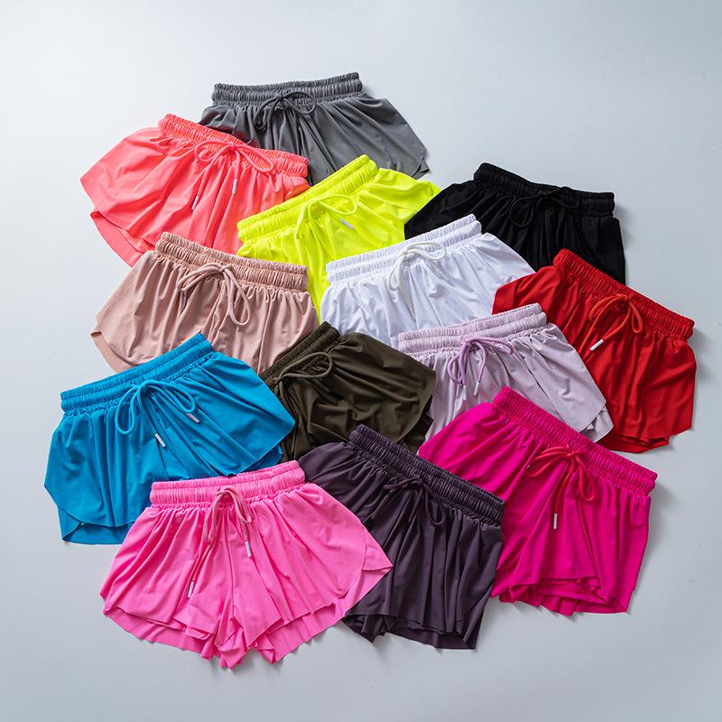 Gonna da Yoga/Tennis da Donna ad Asciugatura Rapida con Pantaloncini Traspiranti e Tasche