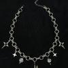 Handgefertigtes Y2K Sternarmband, Sternanhänger, Sternbrand-Armband, Streetstyle-Armband, Punk-Halskette, Y2K-Armband für Männer und Frauen