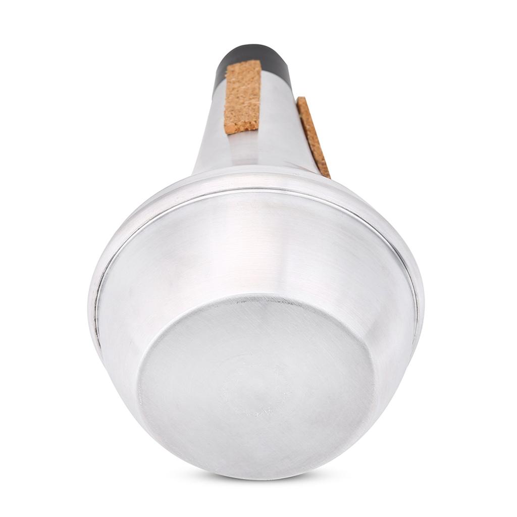 Aluminum Alloy & Cork Strips Practice Trumpet Mute Brasses Musical Instrument Part Accessory