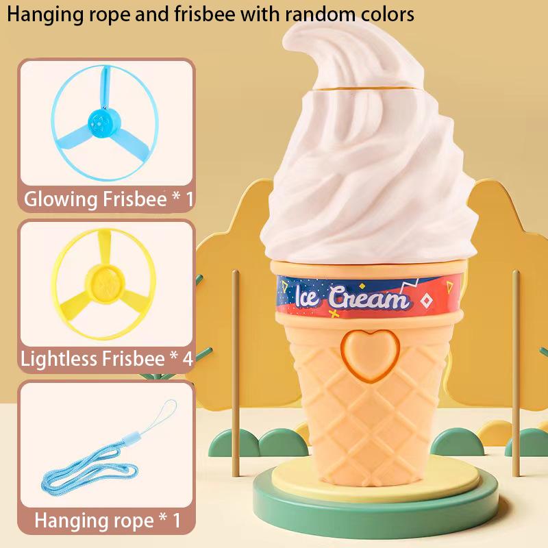 

Мороженое, летающая бамбуковая стрекоза, флэш-фрисби, родитель-ребенок, отдых на свежем воздухе, мороженое, вращающаяся флэш-фрисби