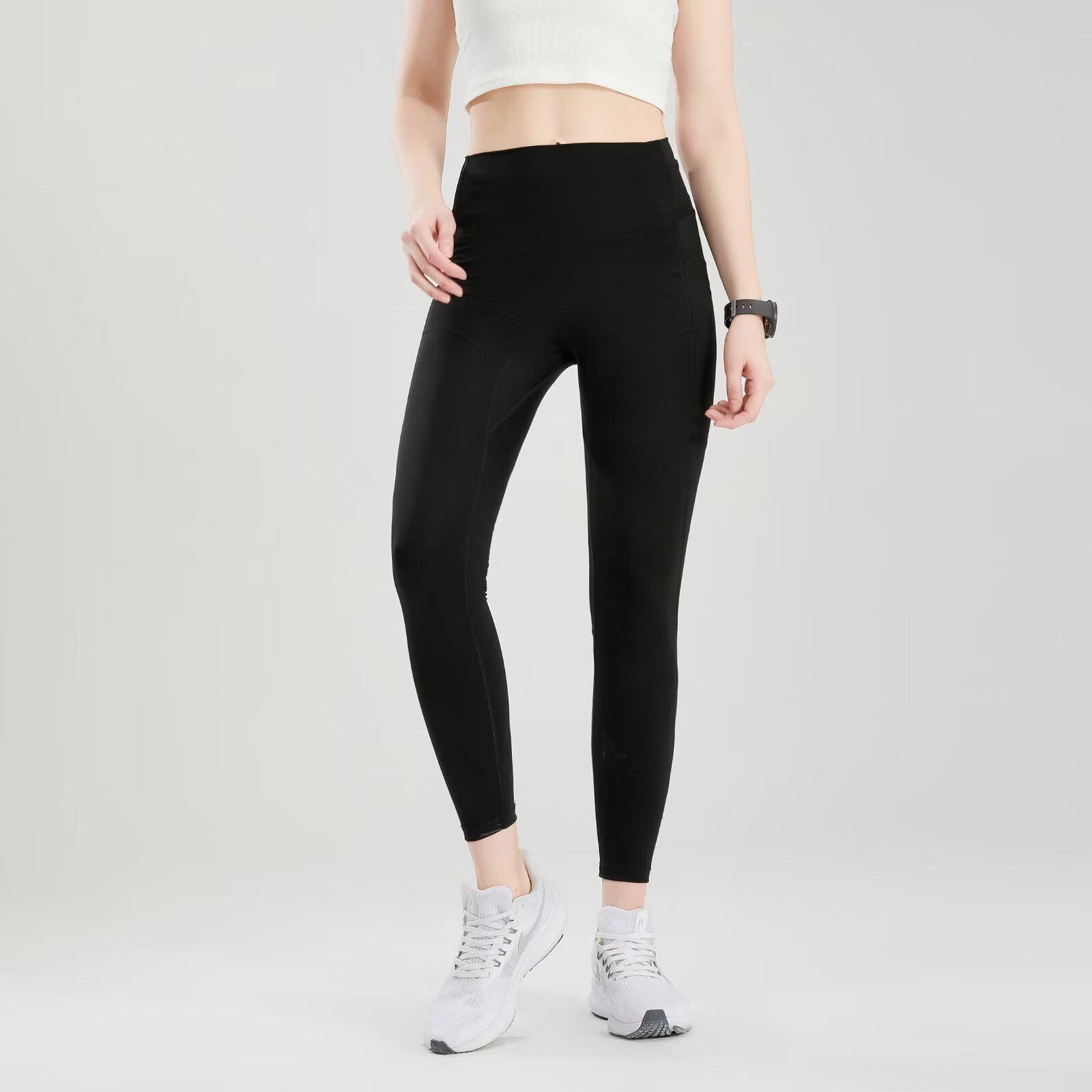 

Брюки для йоги с высокой талией, подтягивающие ягодицы, с двойными карманами - Утягивающие, Суперэластичные, Длинные облегающие спортивные фитнес 3109 Large (L)