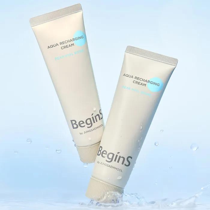 Begins by Jung Saem Mool Aqua Recharging Cream 50ml (15ml Aqua Serum Toner included)