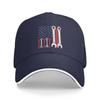 MechanicUSAFlagBaseballCap Mens Vintage Snapback Hats Trucker Hats Dad Hat Black