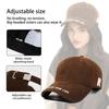 Enlarged Design Letter Embroidery Cap Versatile Sunshade Cap Trendy Face-Slimming Cap  Unisex