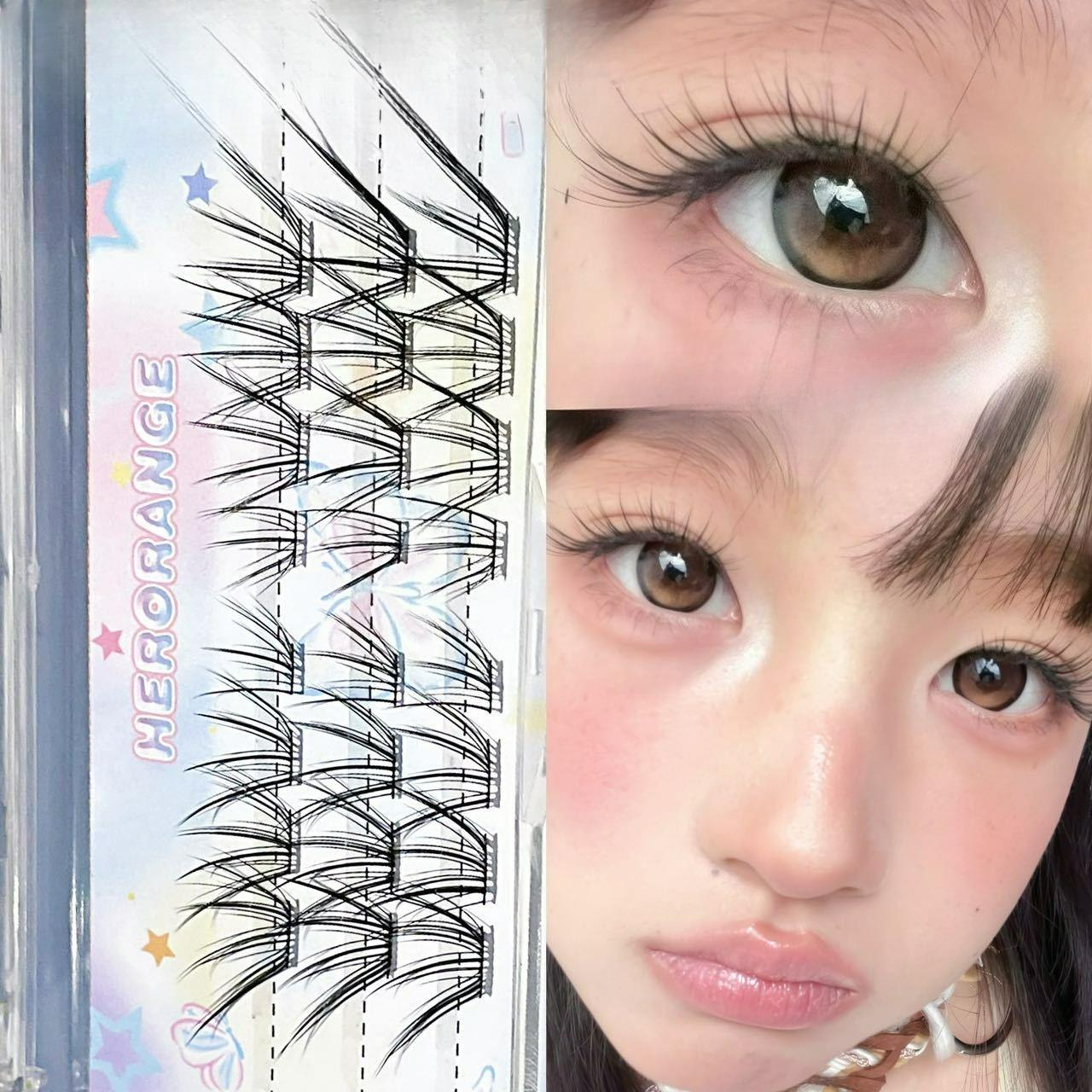 Lightweight Fox Eye Lengthening False Eyelashes