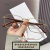 Trendy Wood Pattern High-Definition Prescription Glasses Anti-UV Classic Retro Spectacles Unisex Blocking Reading Glasses