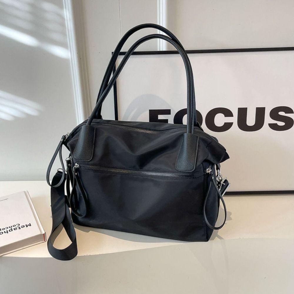 Multifunctional Nylon Tote Bag Large Capacity Hand Luggage Bag Commuting Shoulder Bag  Women