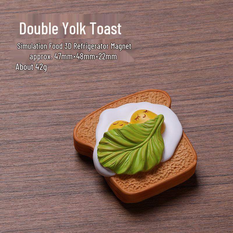 3D Gourmet Food Fridge Magnet - Creative Resin Decoration for Play