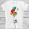 Spaceman Astronaut Planet Balloons Gift Mars Jupiter tFunny Tee T Shirt 4042