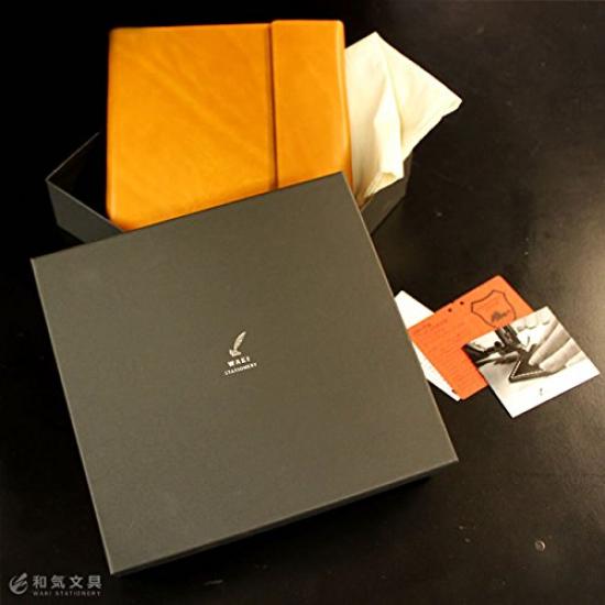 Waki Stationery Originální Quo Vadis Velikost Executive Pravá Kůže Vyrobeno v Japonsku Kožený Obal Hnědý