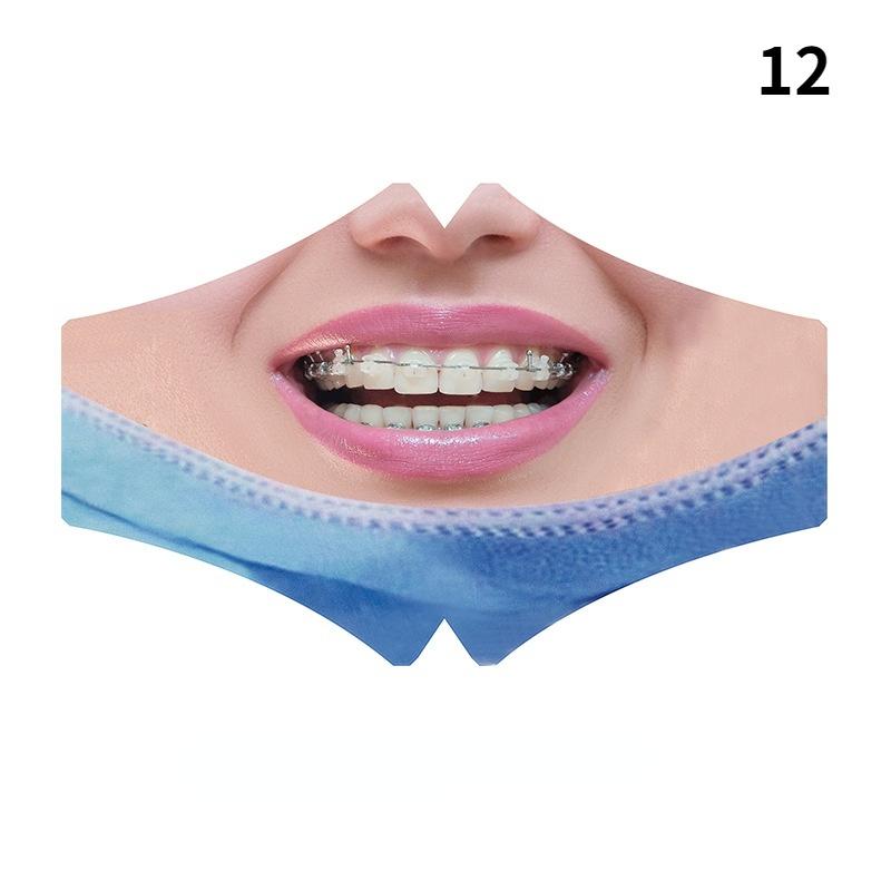 2021 Halloween Spoof 3D Printed Unisex Mask Wind and Dust Mask