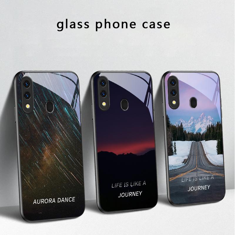 Lake Aurora Ice Surface For Samsung Galaxy A30 A31 A32 A33 A34 A35 A42 A30s A20 A25 A26 A51 A56 A54 A72 A73 A70 Glass Phone Case
