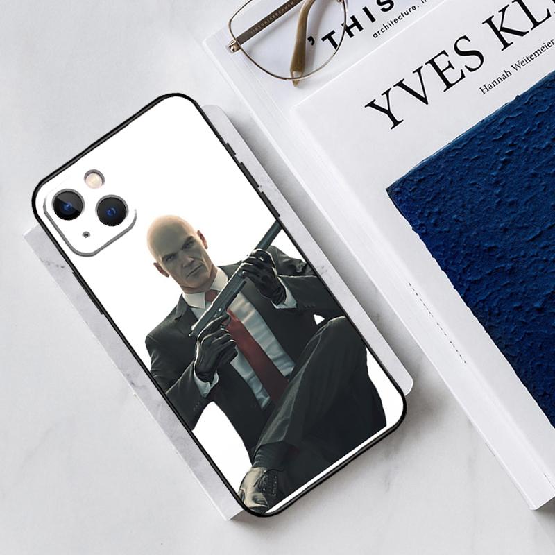 Man Hitman Agent Silicone Case For iPhone 13 11 14 12 Pro Max X XR XS Max 6 7 8 Plus SE2 13 Mini Soft Cover