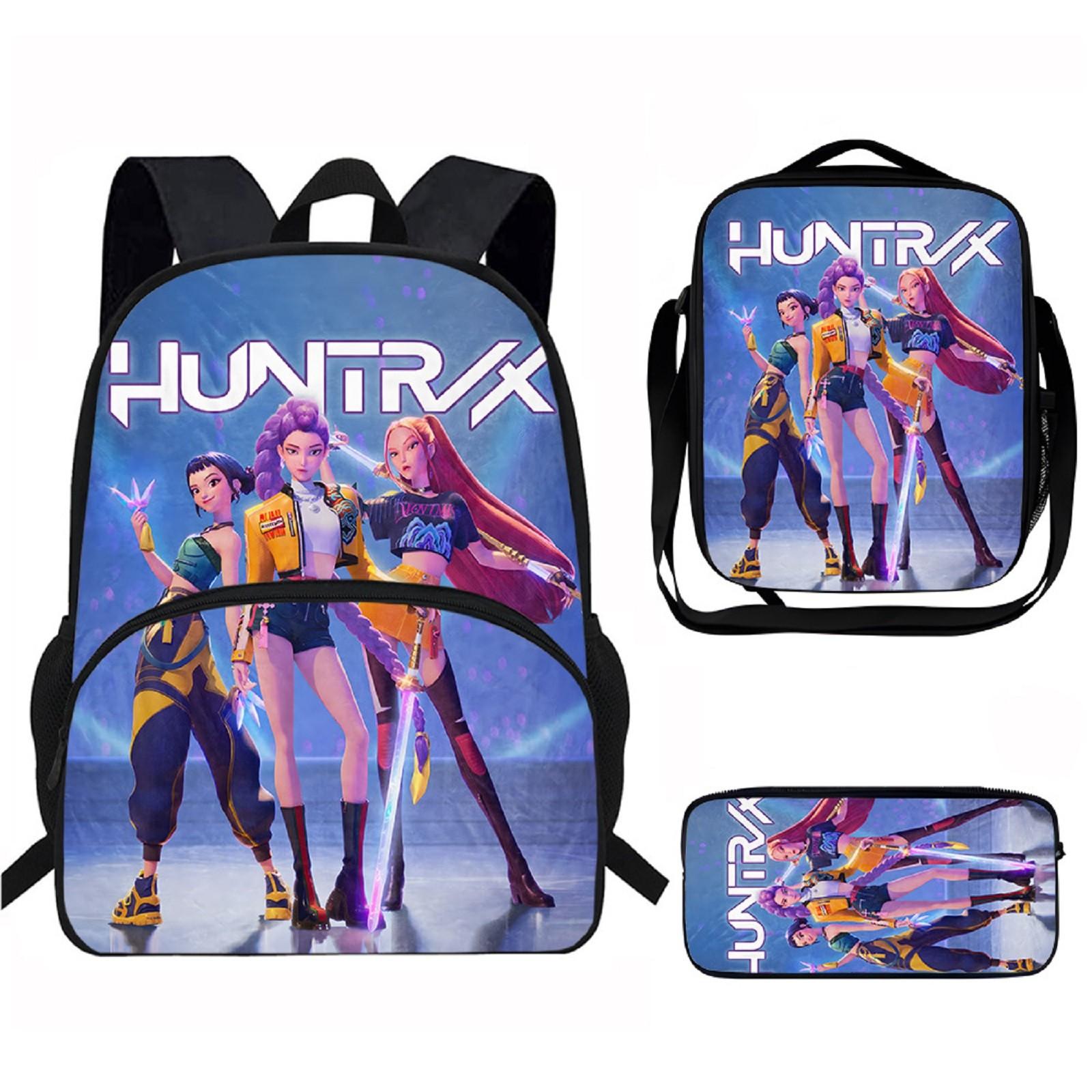 

Рюкзак для девочек Рюкзак для ученика начальной школы Рюкзак с принтом Детская сумка Сумка через плечо Пенал Набор из трех предметов One Size