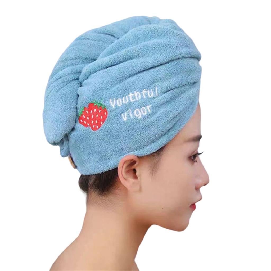 Coral Fleece Ladies Hair Towel Washable Hair Turban Wrap Drying Head Towels for Children and Women Wet Hair