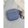 Niche Striped Cloth Pattern Is Suitable for AirPods1 Earphone Cover Creative Pro Second Generation Anti-drop Hard Case 1st Generation New Pro1