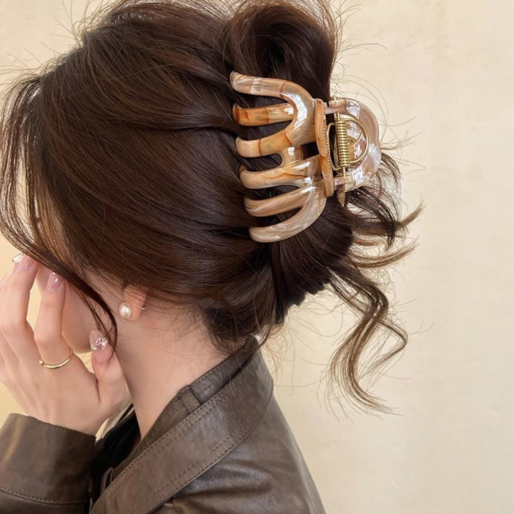New Sweet Shark Clip Non-slip Light Weight Hair Claw Clip Headwear Elegant Ponytail Hair Clip Hair Accessories Tool
