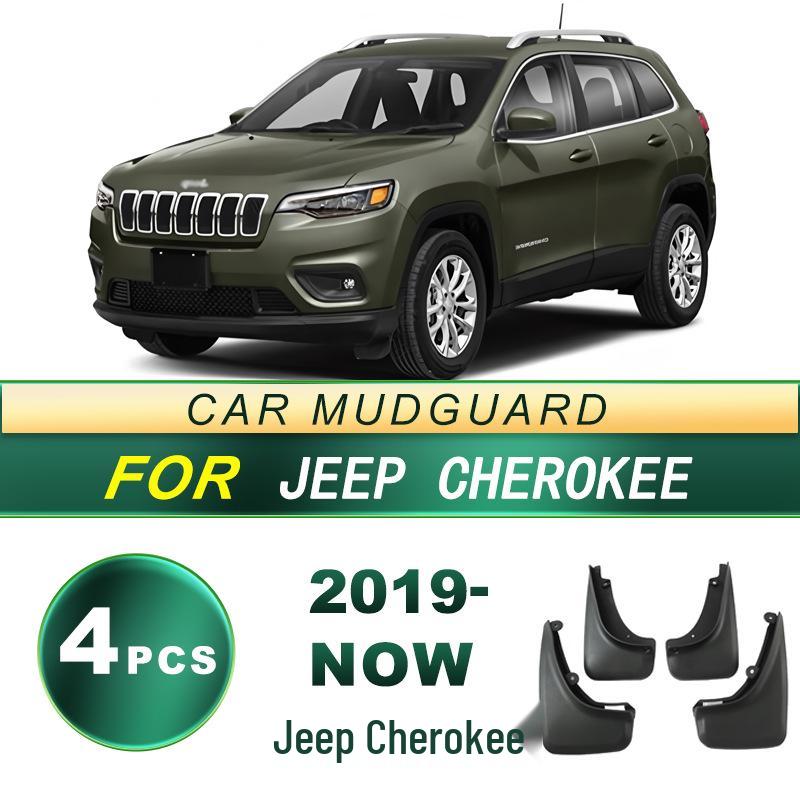 

Jeep Cherokee Tire Mudguards (2019-Present) - No-Drill Soft Rubber Flaps Front Only