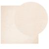 HUARTE Short Pile Rug Soft and Washable Beige 120 X 120 Cm