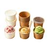 Bellflower Disposable Ice Cream and Yogurt Paper Cups, Portioning Small White Bowls