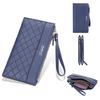 Pu Leather Ladies Wallet With Zipper Long Purse For Daily Use And Water Resistance
