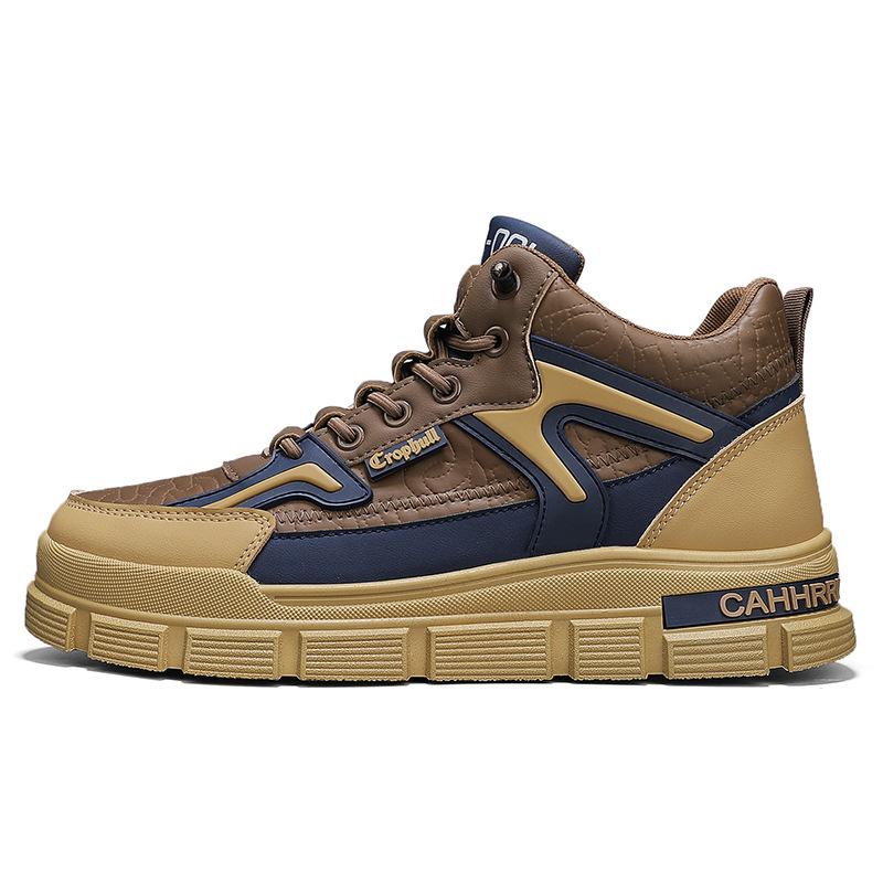 Men's shoes new Martin boots autumn and winter shoes outdoor non-slip and wear-resistant tooling boots heightening casual versatile trendy shoes