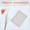 Wooden Deckle Screen 30x40cm Precise Papermaking Mold Frame DIY Paper Craft Mold Mesh for Dried Flower Paper Projects