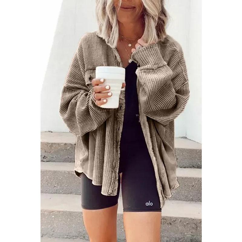 Autumn and Winter Tops Plus Size Fashion Clothes Women's Clothing Casual Long Sleeve Jacket Coats