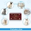 Cat Ashes Box Pet Funeral Cremation Box with Carved Word Wooden Urns Box Keepsakes Funeral Casket Pet Dog Memorial Gift
