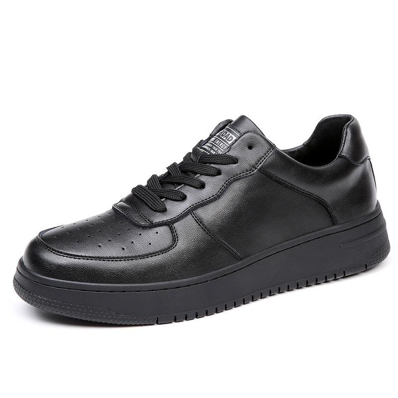 Air Force No. 1 men's shoes platform white shoes men's spring versatile leather breathable sports shoes men's casual board shoes tide