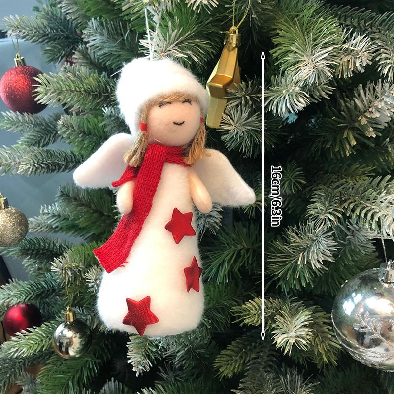 Christmas Doll Ornament Christmas Decoration 2025 Christmas Tree Hanging Pendant New Year Angel Doll Festival Gift for Children