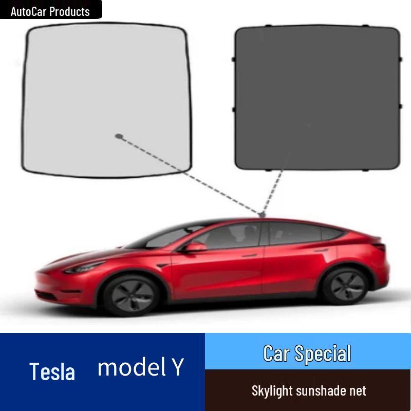 

2022 Tesla Model Y Sunroof Heat Insulation Sunshade Kit Single sunroof piece